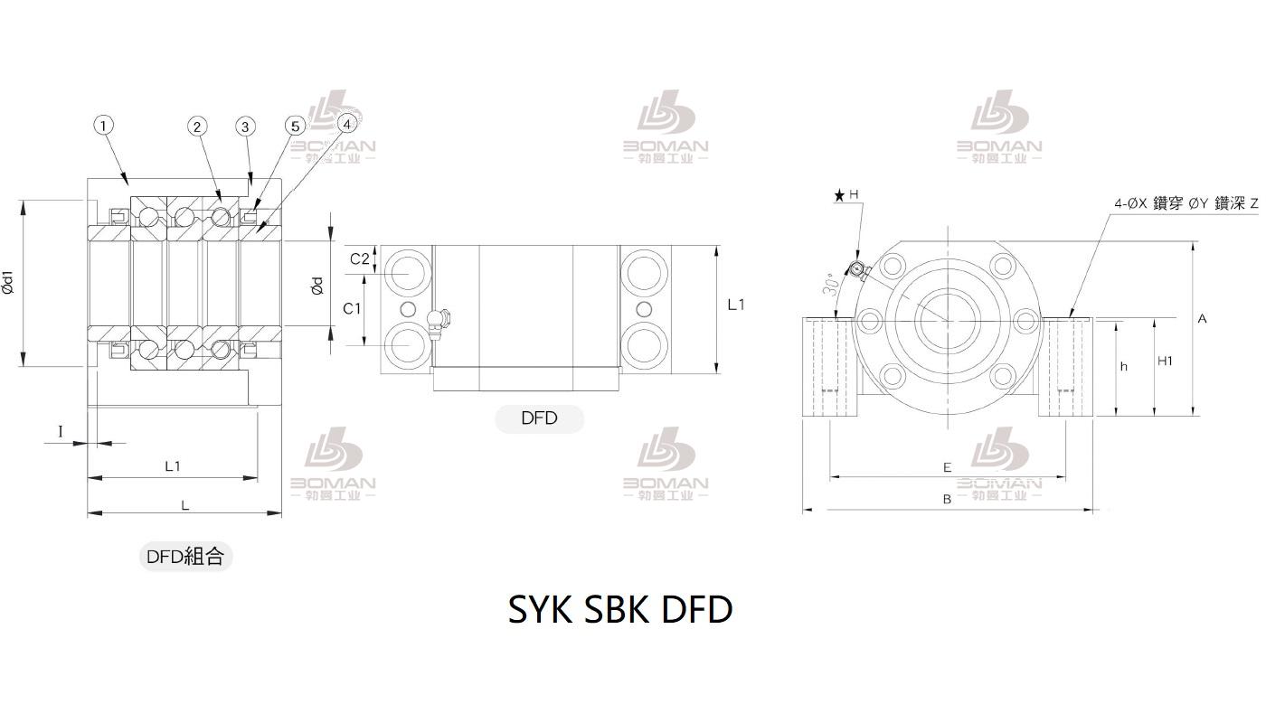 SYK FF15 syk丝杆固定端和支撑端